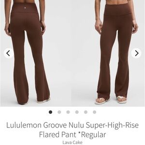 Lululemon Groove Nulu Super-High-Rise Flared Pant Regular Lava Cake 2025 W5DKMS